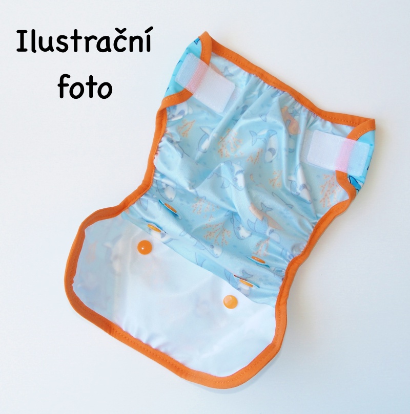 Svrchní PUL kalhotky Mini Breberky na sz (PUL KLASIK, gumička, bez křidélek) - Noční pohádka