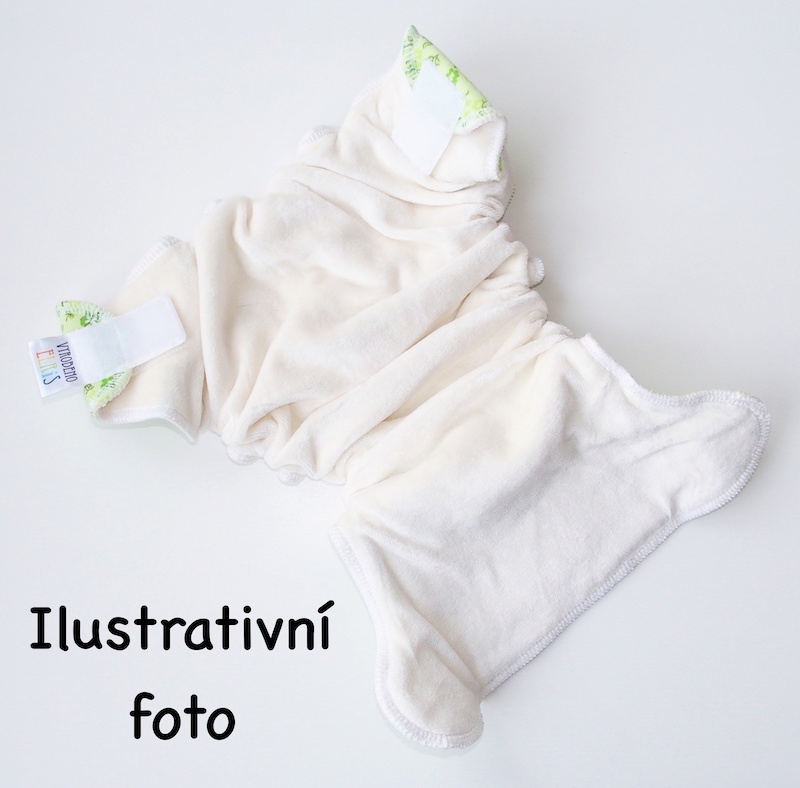 Kalhotová plena VyrobenoElris na suchý zip - Zelená louka