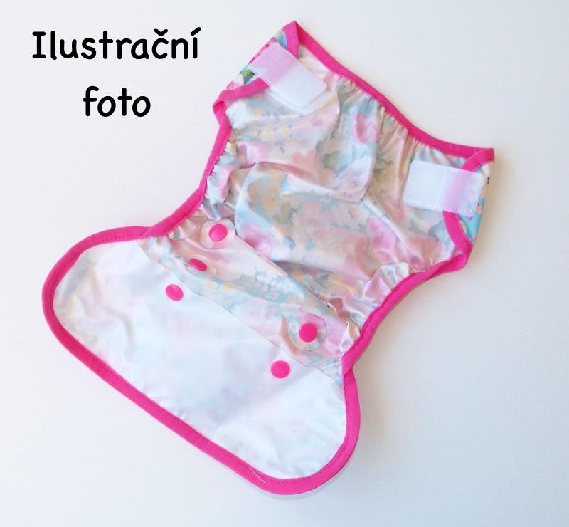 Svrchní PUL kalhotky Mini Breberky na sz 2019 (PUL KLASIK, křídélka, gumička) - Panda červená