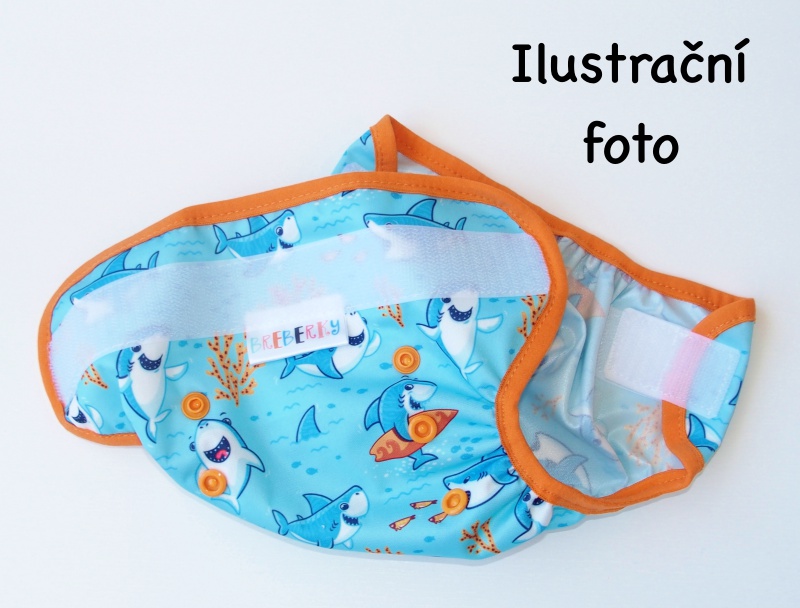 Svrchní PUL kalhotky Mini Breberky na sz (PUL KLASIK, gumička, bez křidélek) - Dinosauříci