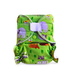 Kalhotová plena Bambi Roxy na suchý zip - Safari green