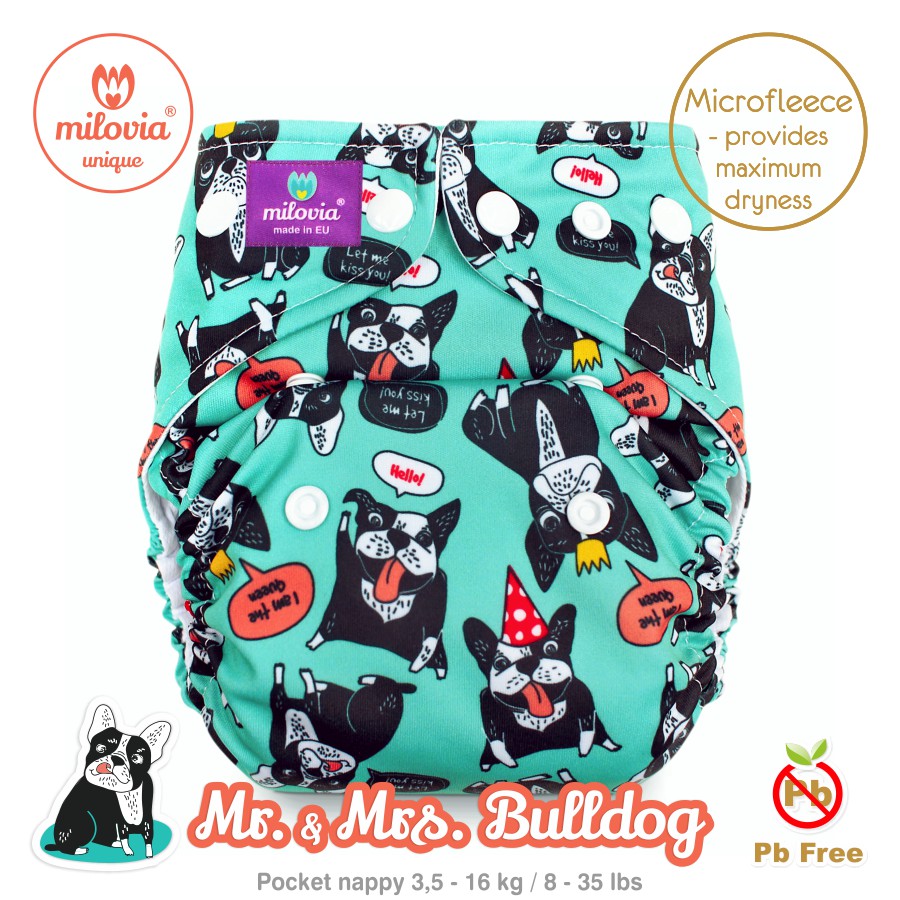 Kapsová plena Milovia fleece Mr.&Mrs. Bulldog