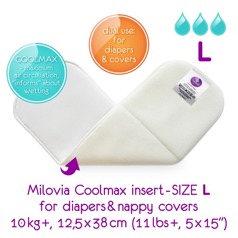 Milovia vkládací plena Coolmax L