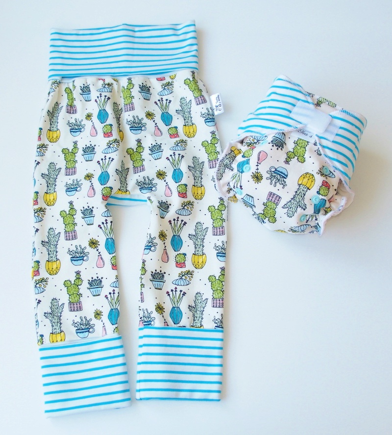 Jednovelikostní kalhotová plena Teas + Maxalůny Tůrky z Hůrky - Kaktusy kluk