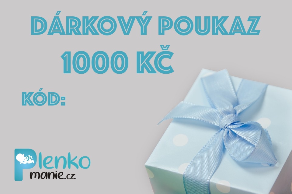 Dárkový poukaz na nákup v hodnotě 1000 Kč