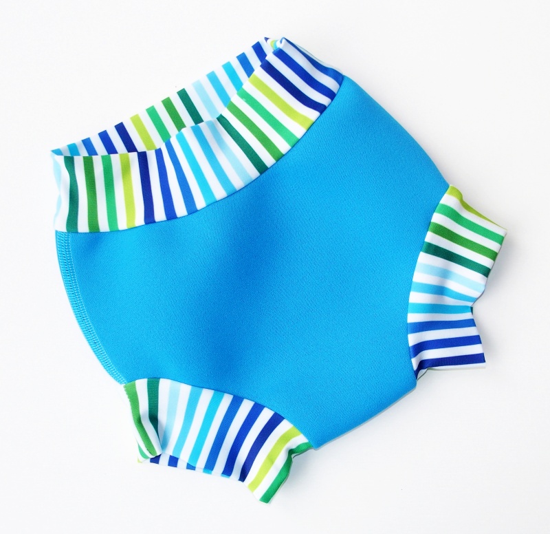 Neoprenové plavky Swim nappy vel. S - modré s pruhy