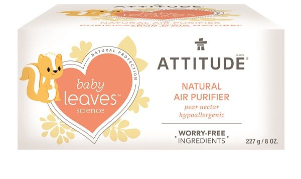 Přírodní čistící osvěžovač vzduchu ATTITUDE Baby leaves s vůní hruškové šťávy 227 g
