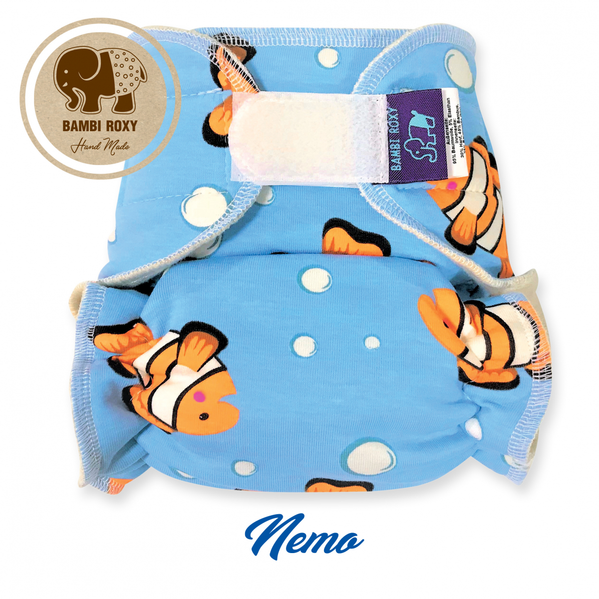 Noční kalhotová plena Bambi Roxy na suchý zip - Nemo