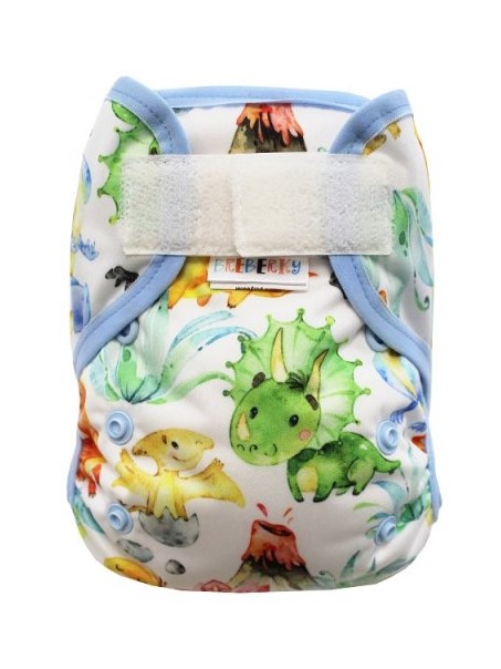 Svrchní PUL kalhotky Mini Breberky na sz (PUL KLASIK, gumička, bez křidélek) - Dinosauříci