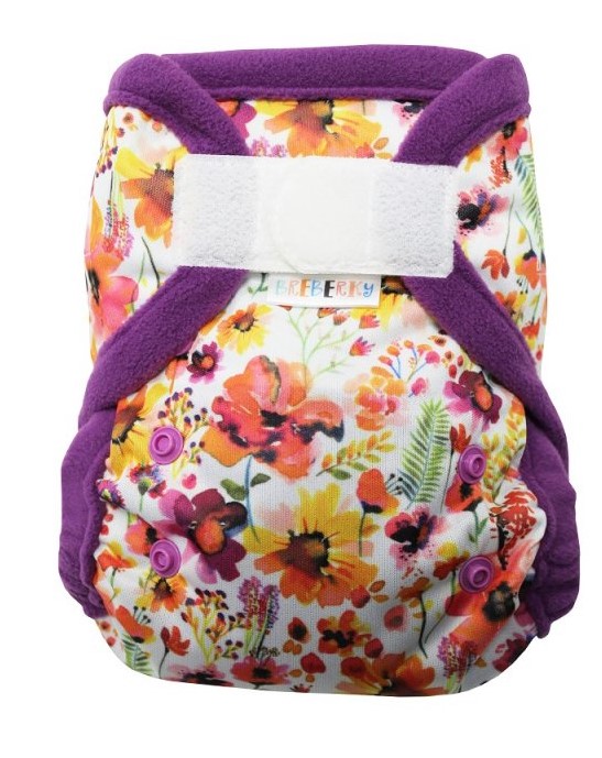 Svrchní PUL kalhotky Mini Breberky na sz (PUL KLASIK, flees, křidélka) - Letní louka