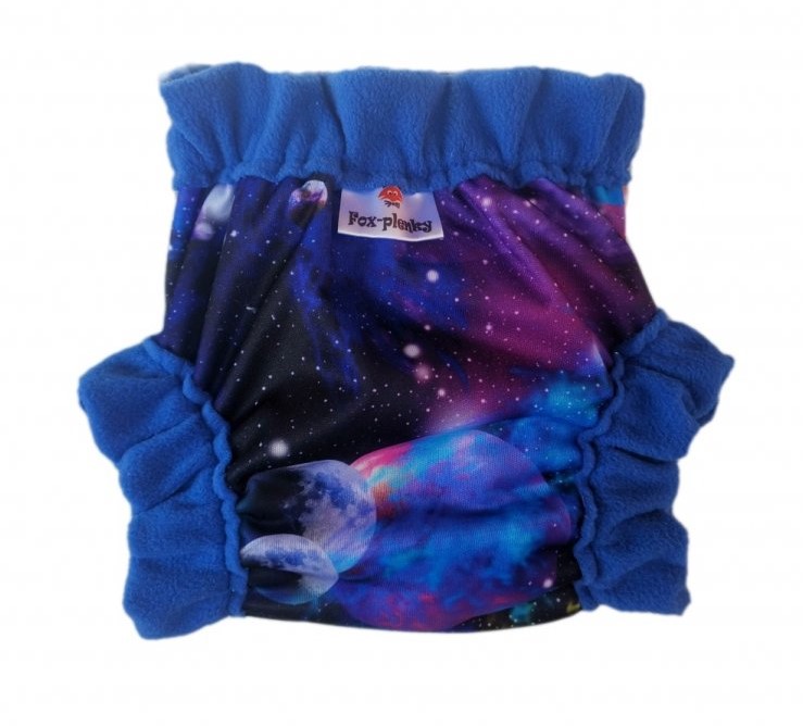 Natahovací svrchní PUL kalhotky Fox-plenky vel. M (PUL klasik) - Galaxie