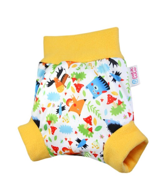 Natahovací svrchní PUL kalhotky Petit Lulu vel. XL - Lesní pohádka