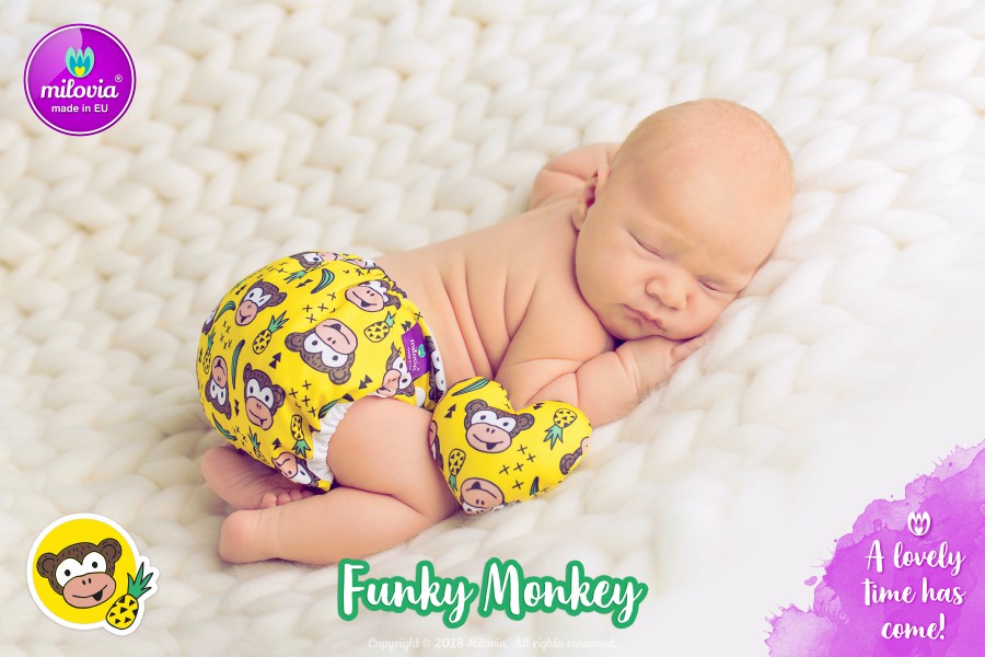 Kapsová plena Milovia coolmax Funky Monkey