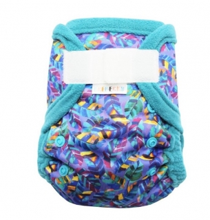 Svrchní PUL kalhotky Mini Breberky na sz (flees, bez křidélek) - Listí
