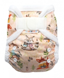 Svrchní PUL kalhotky Mini Breberky na SZ (flees, bez křidélek) - Špagety
